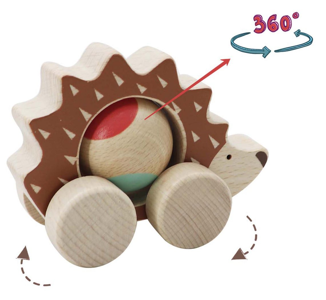 "Kaper Kidz" - Push Along Spinning Hedgehog