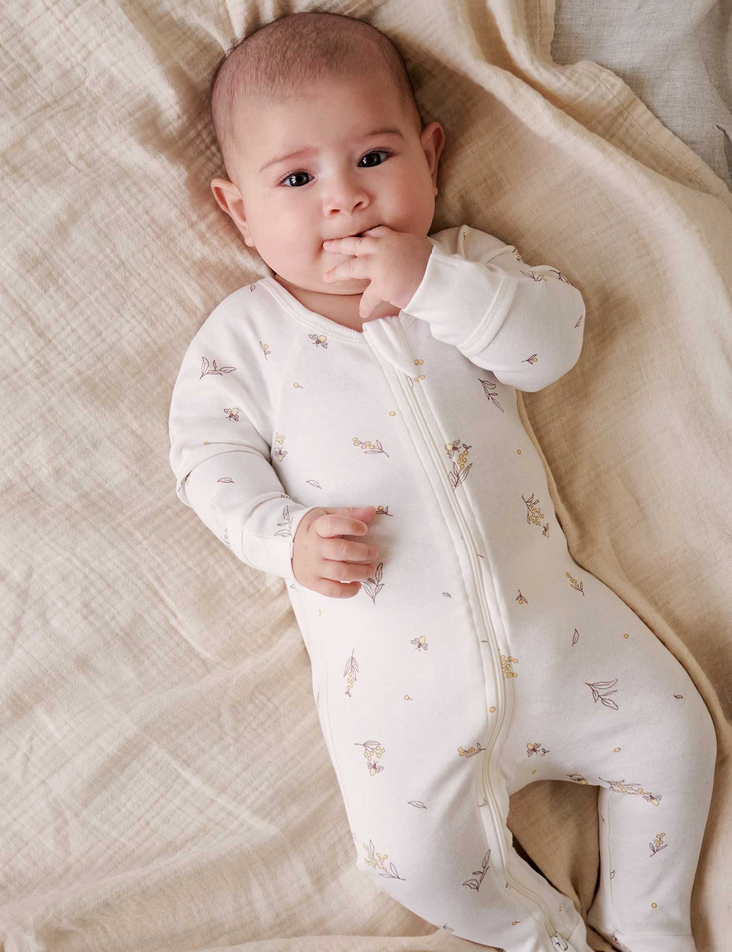 "Purebaby" - Premie Zip Growsuits (00000's)