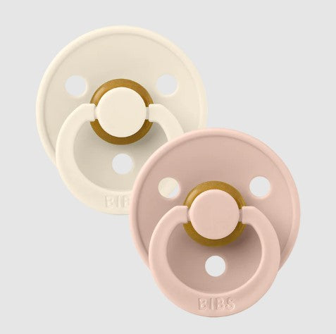 "BIBS" - Colour (Anatomical) Range Pacifiers - Size 2