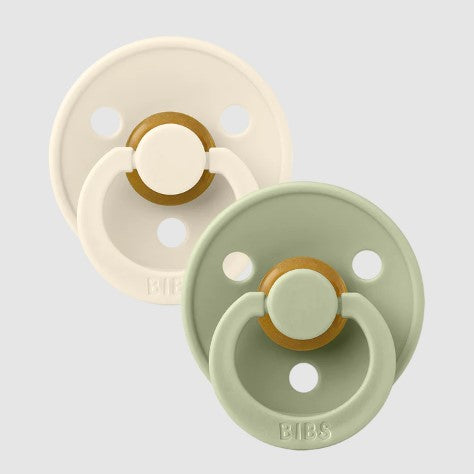 "BIBS" - Colour (Anatomical) Range Pacifiers - Size 1
