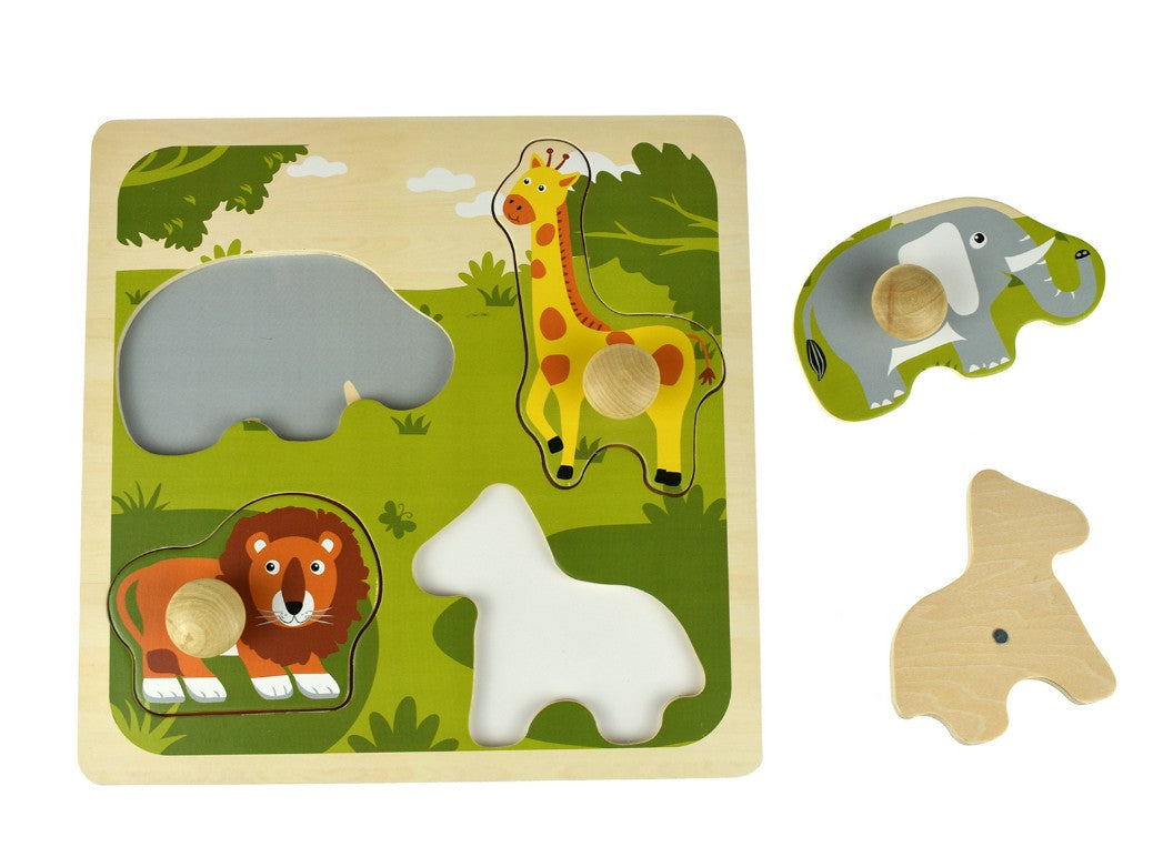 "Kaper Kidz" - Large Peg Puzzle - Safari