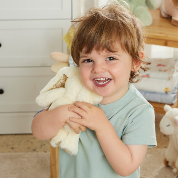 "Jiggle & Giggle" - Floral Bunny Rattles