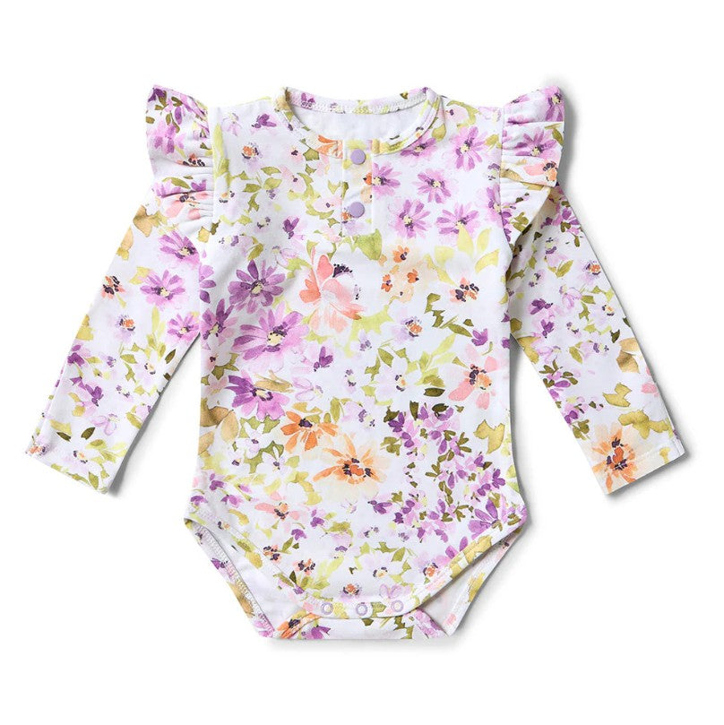 "Snuggle Hunny" - Long Sleeve Bodysuit - Isla