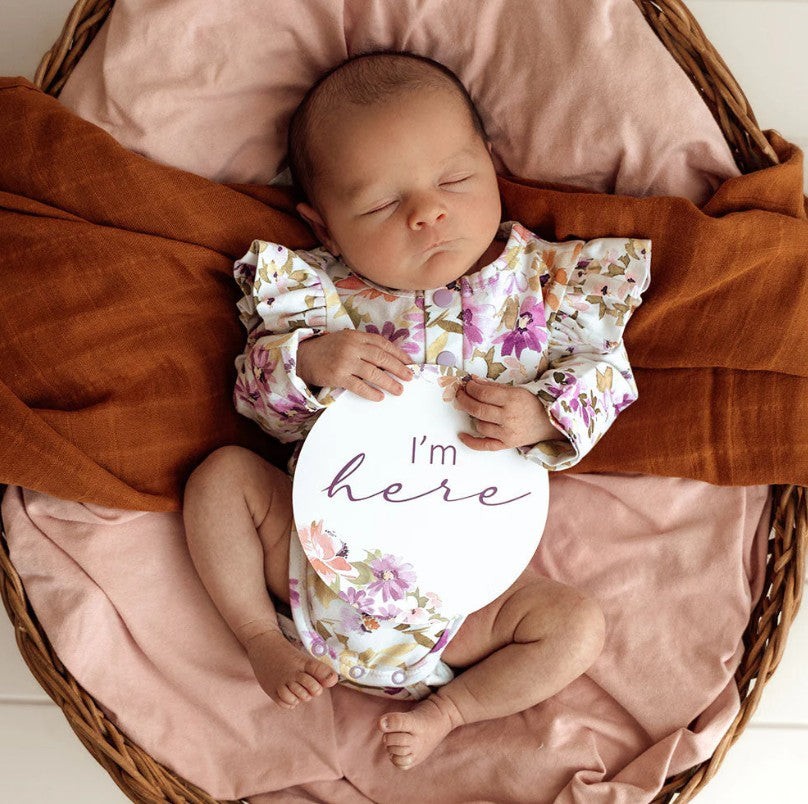 "Snuggle Hunny" - Long Sleeve Bodysuit - Isla