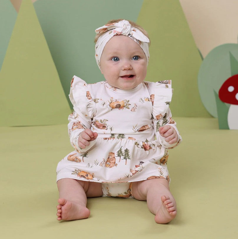 "Snuggle Hunny" - Long Sleeve Dress - Bears