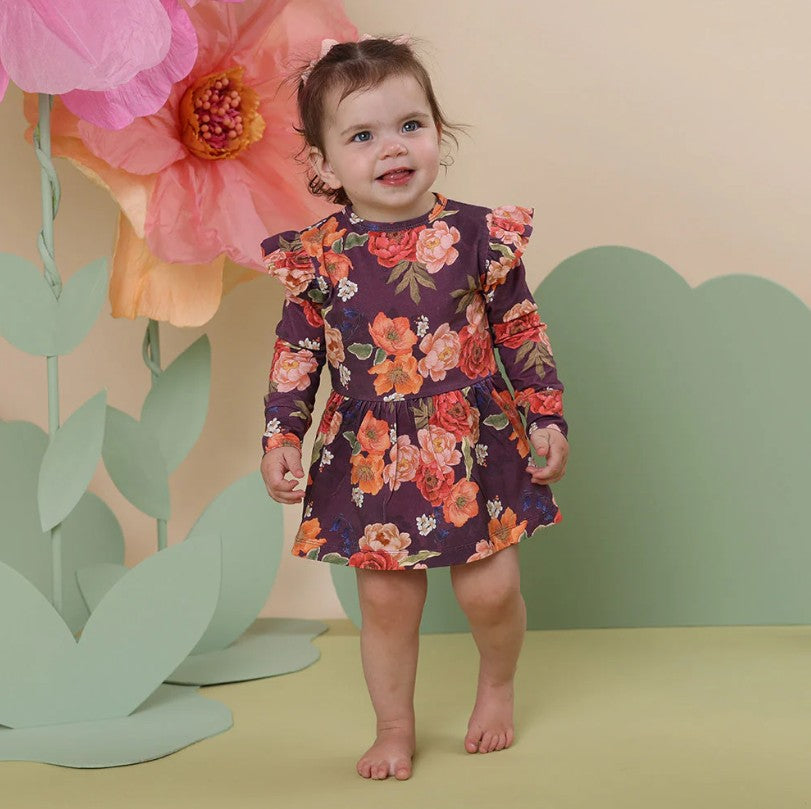 "Snuggle Hunny" - Long Sleeve Dress - Sienna