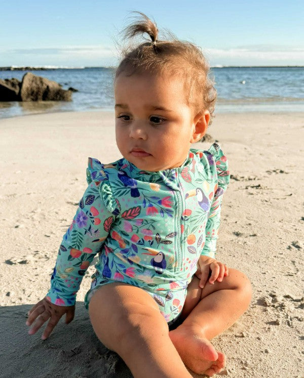 "Purebaby" - L/S Swimsuit - Toucan