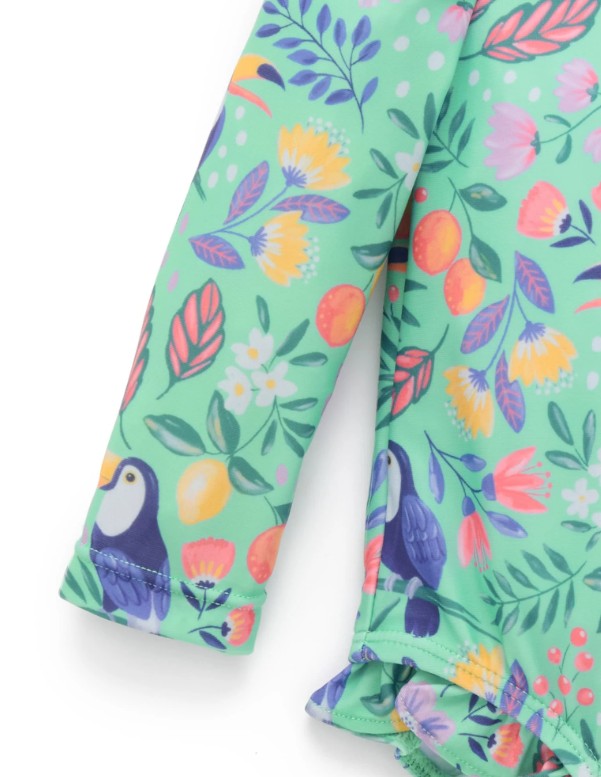 "Purebaby" - L/S Swimsuit - Toucan