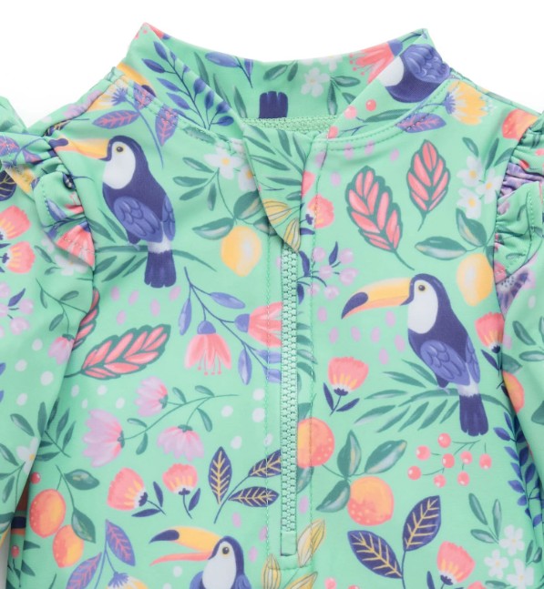 "Purebaby" - L/S Swimsuit - Toucan