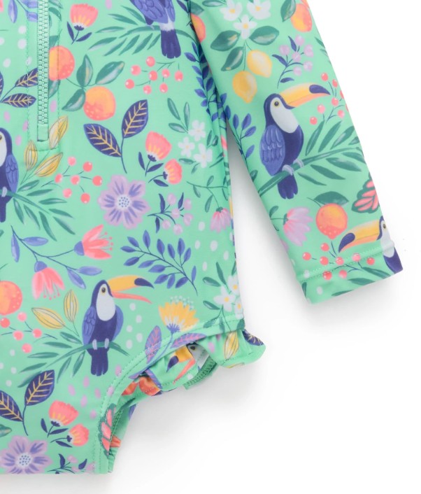 "Purebaby" - L/S Swimsuit - Toucan
