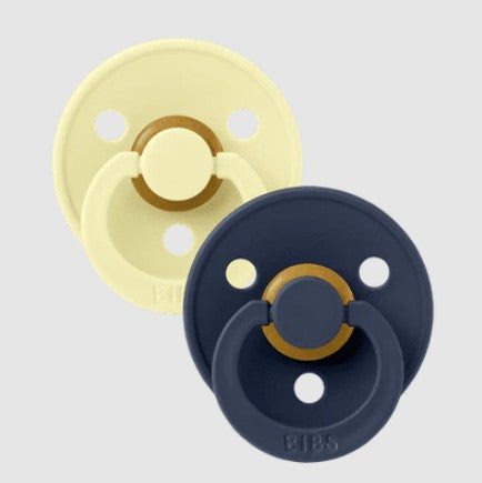 "BIBS" - Colour (Round) Range Pacifiers - Size 1