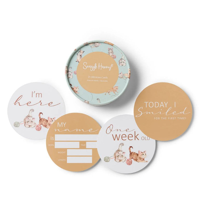 "Snuggle Hunny" - Reversible Milestone Cards