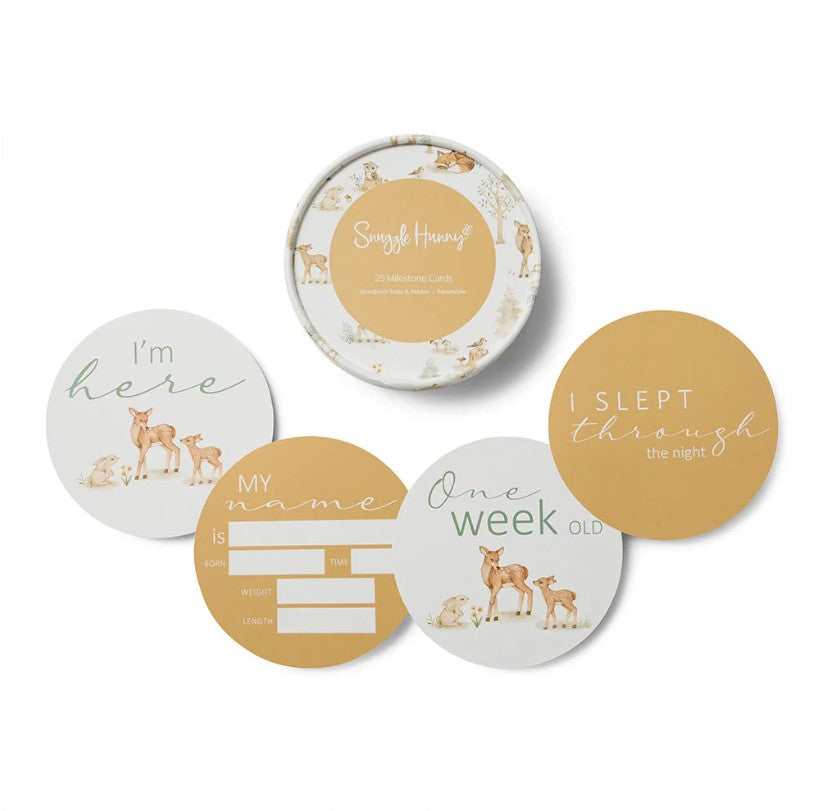 "Snuggle Hunny" - Reversible Milestone Cards