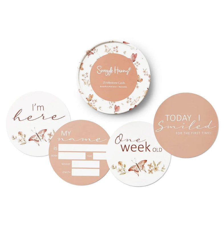 "Snuggle Hunny" - Reversible Milestone Cards