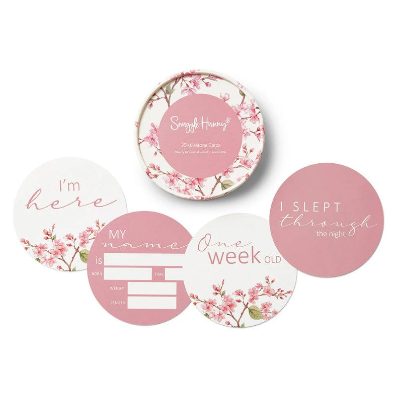 "Snuggle Hunny" - Reversible Milestone Cards