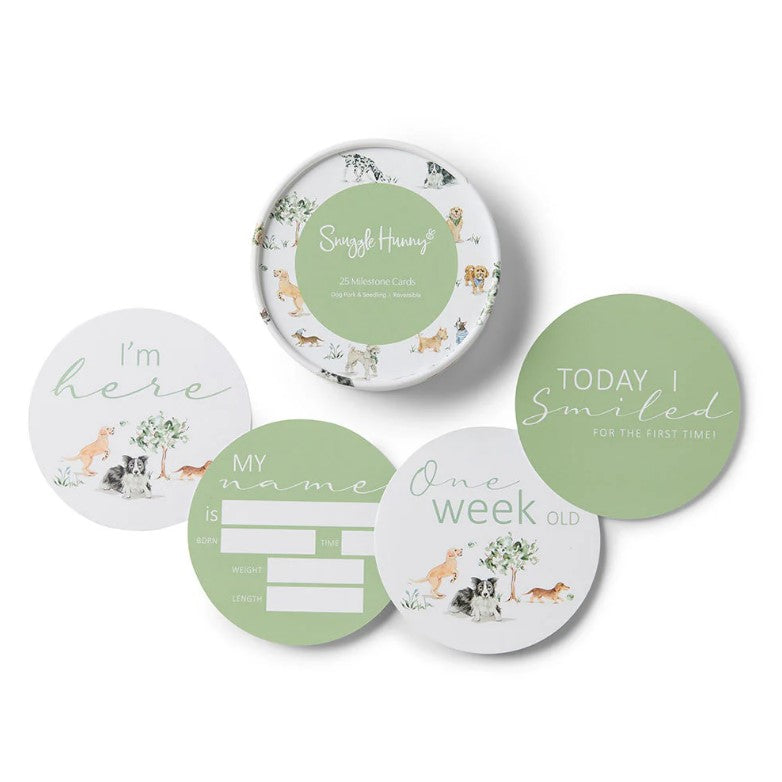 "Snuggle Hunny" - Reversible Milestone Cards