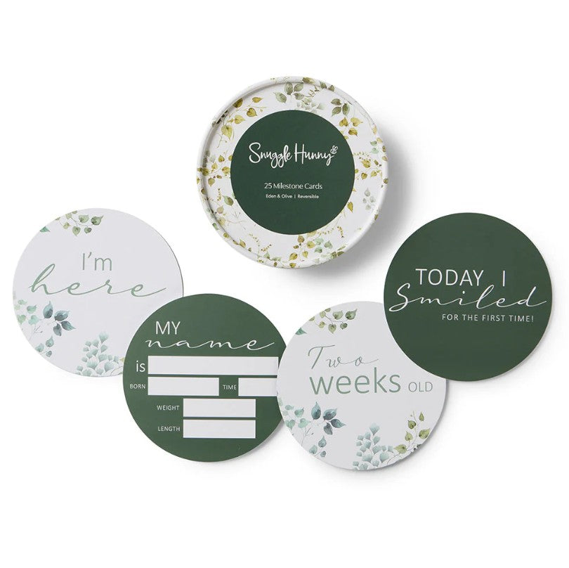 "Snuggle Hunny" - Reversible Milestone Cards