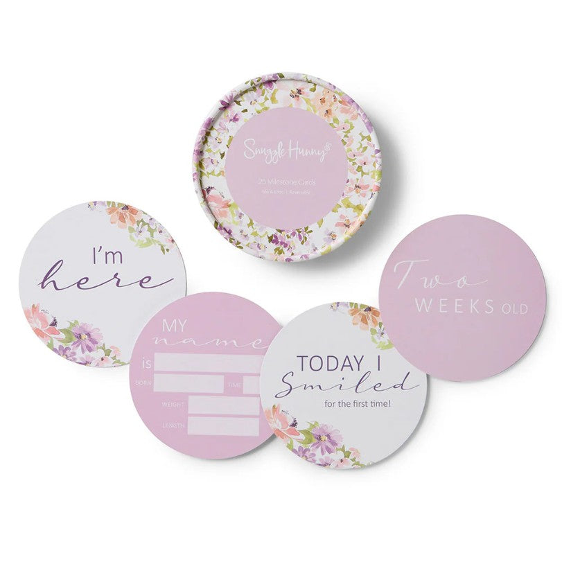 "Snuggle Hunny" - Reversible Milestone Cards
