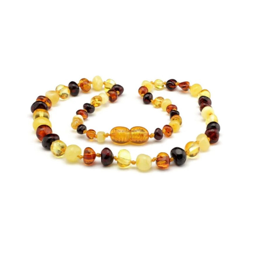 "Amber Teething Necklaces" - Polished Round