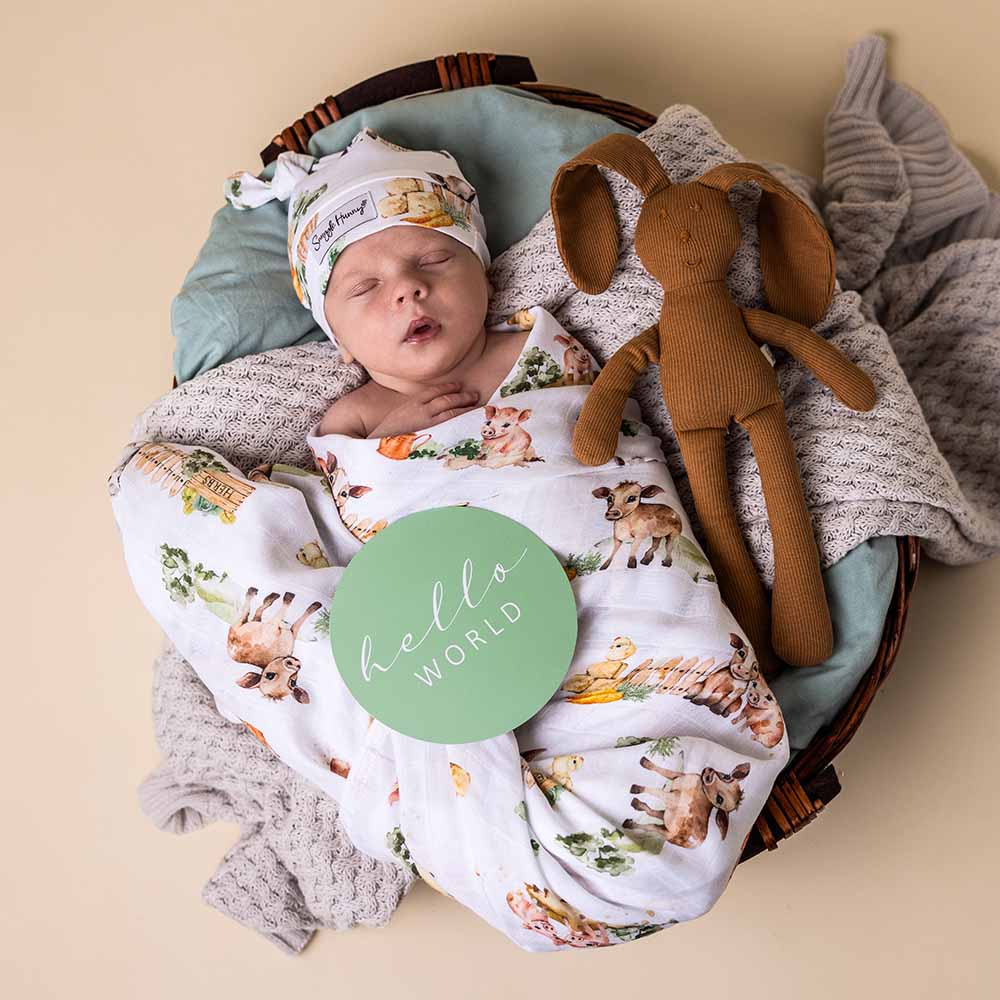 "Snuggle Hunny" - Organic Muslin Wraps