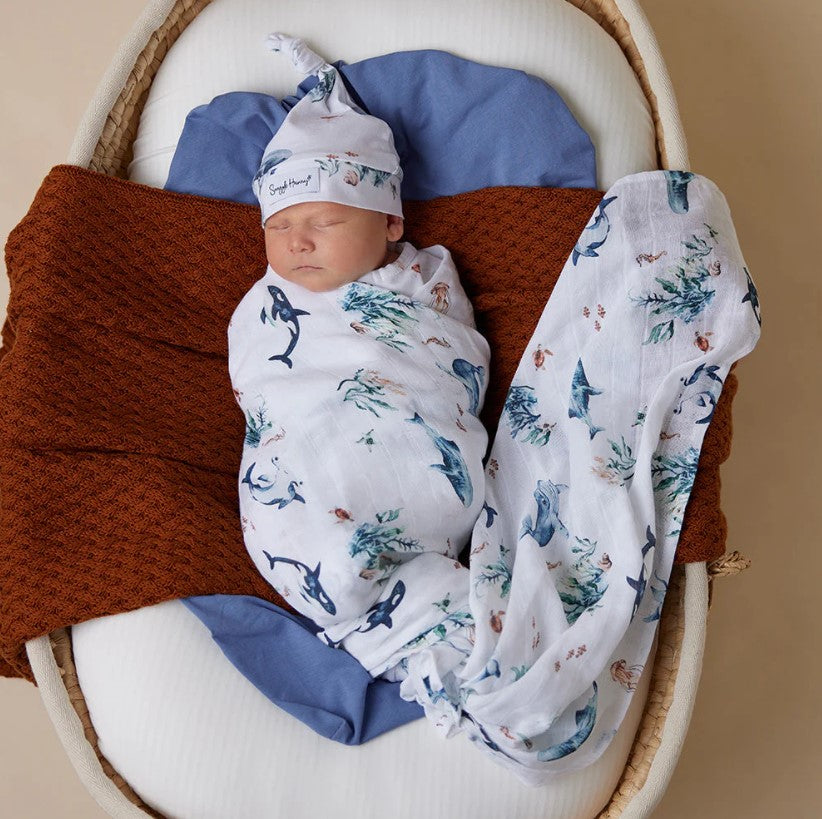 "Snuggle Hunny" - Organic Muslin Wraps
