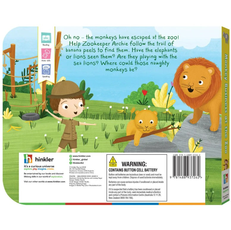"Hinkler" - Sound Book - Monkey Business at the Zoo