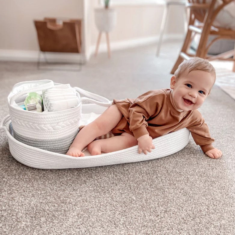 "The Living Textiles Company" - Cotton Rope Nappy Caddy