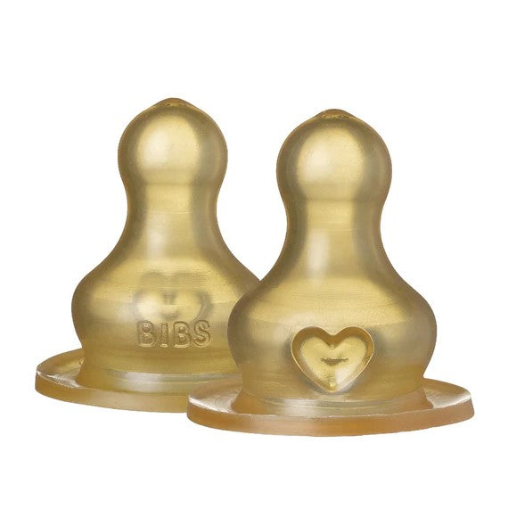 "BIBS" - Glass Bottle Replacement Nipples (2pk)