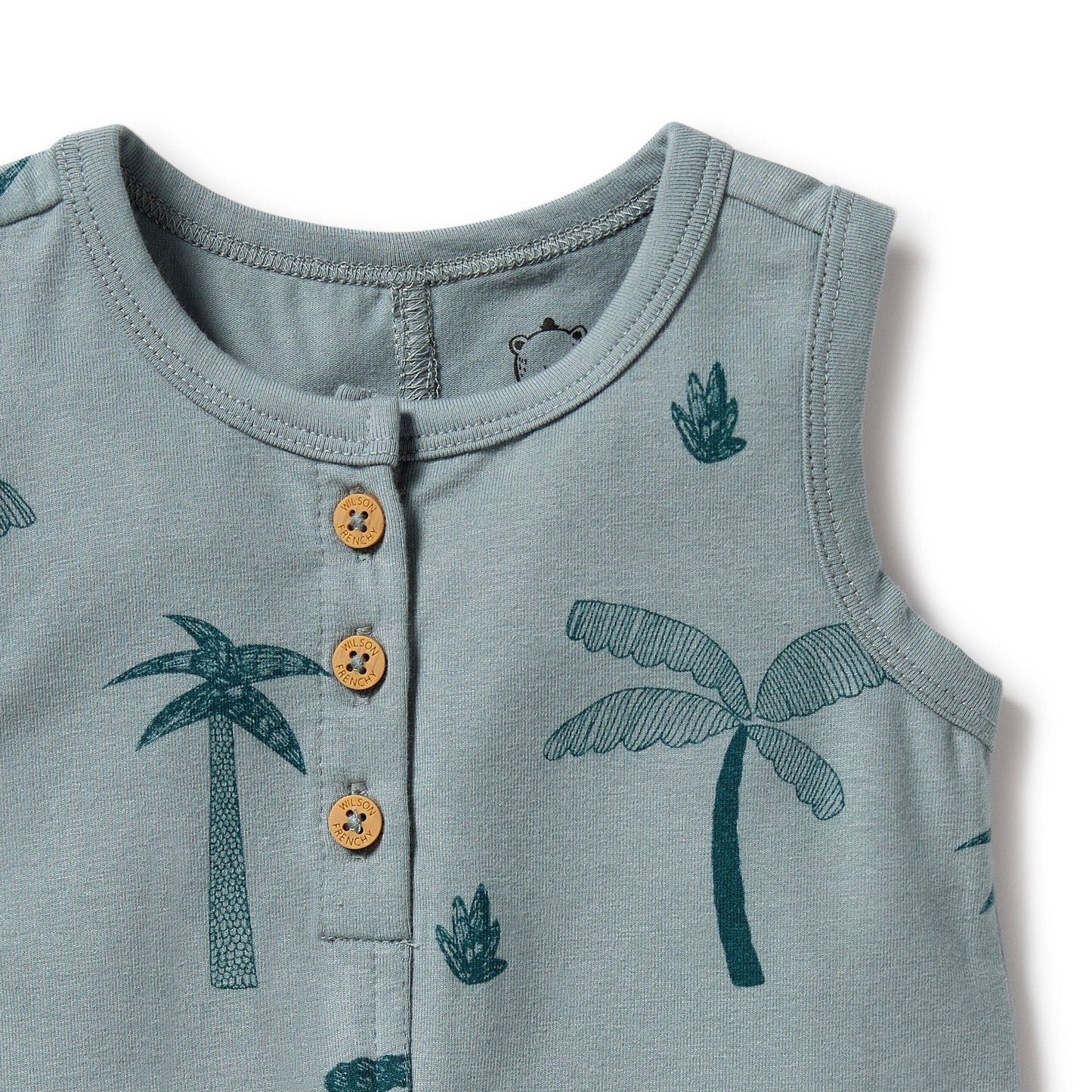 "Wilson & Frenchy" - Palm Days Henley Growsuit