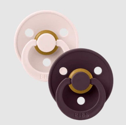 "BIBS" - Colour (Round) Range Pacifiers - Size 1