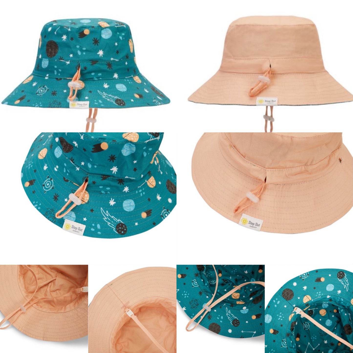 "Step Out Sunhat" - Reversible Sunhat