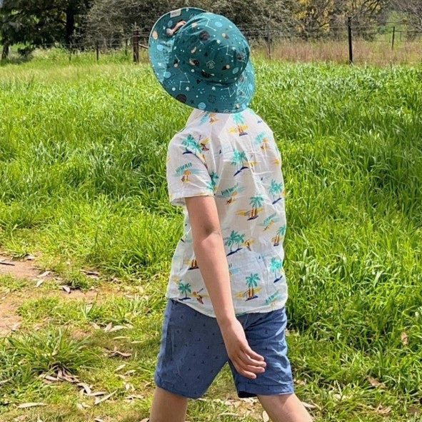 "Step Out Sunhat" - Reversible Sunhat