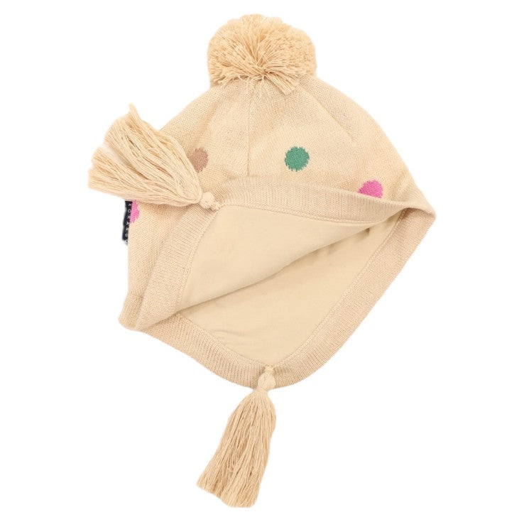 "Korango" - Beanie - Polkadot (Beige)