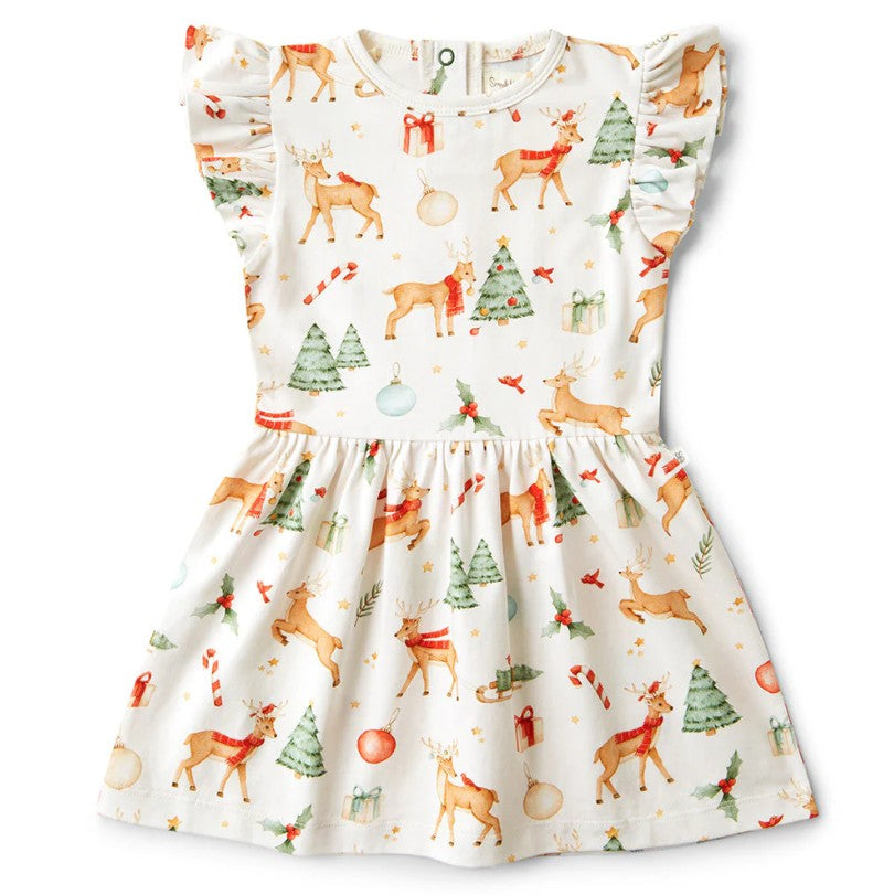 "Christmas" - Snuggle Hunny Dress - Prancer & Friends