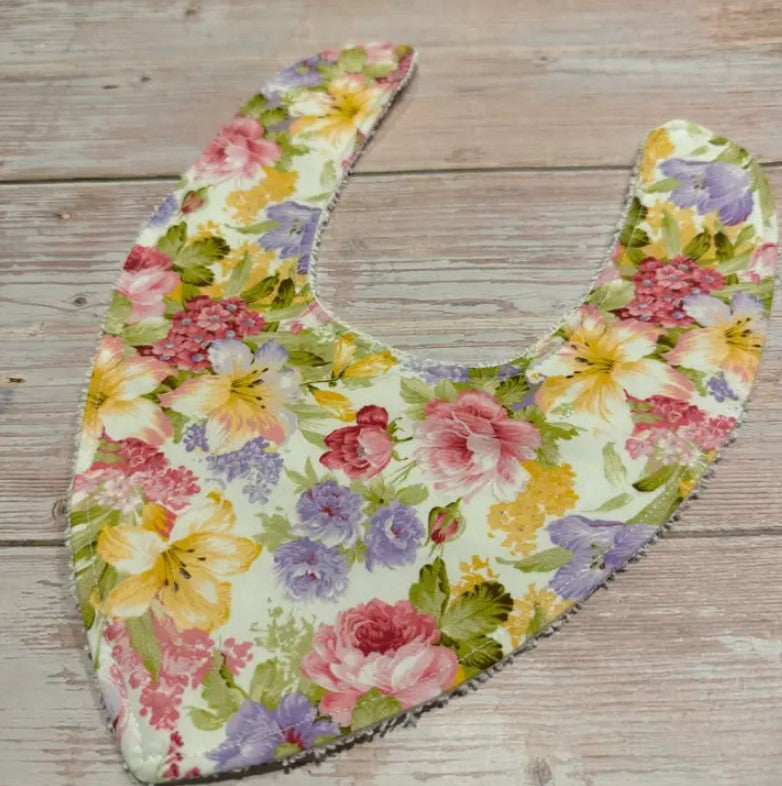 "Finished with a Kiss” - Handmade Baby Bibs