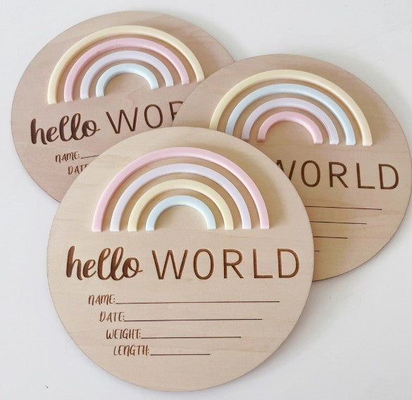 "Timber Tinkers" - Hello World Rainbow - Sorbet