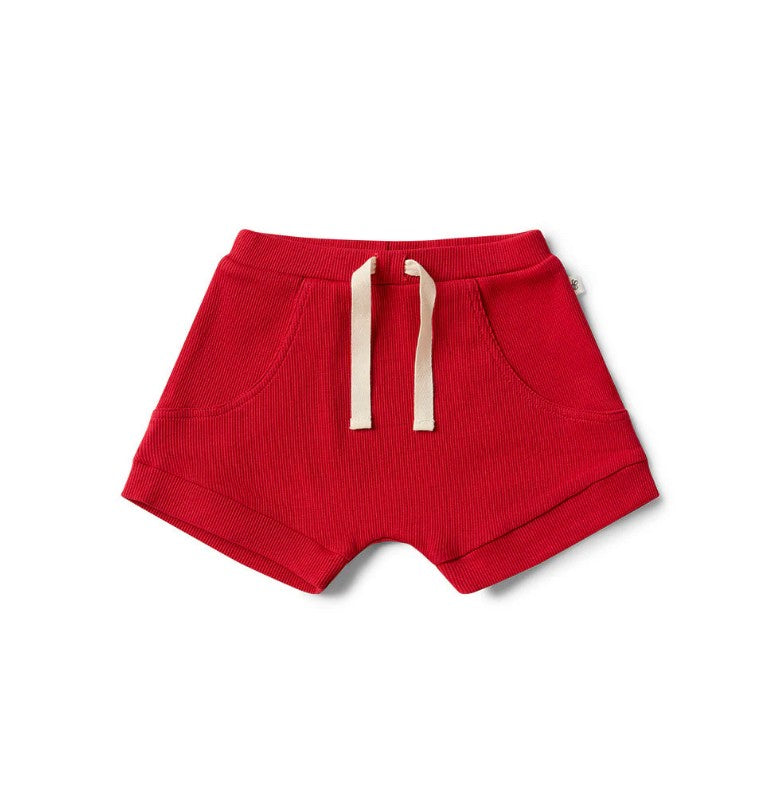 "Christmas" - Snuggle Hunny Shorts - Red