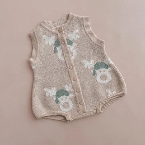 "Christmas" - Reindeer Bubble Romper