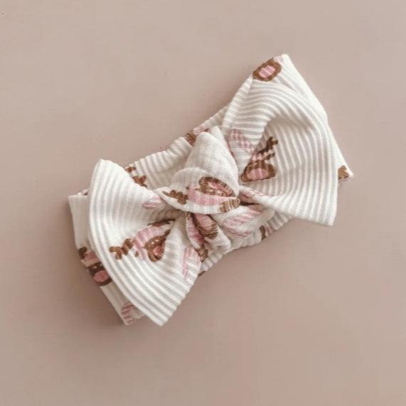 "Christmas" - Reindeer Headband - Pink