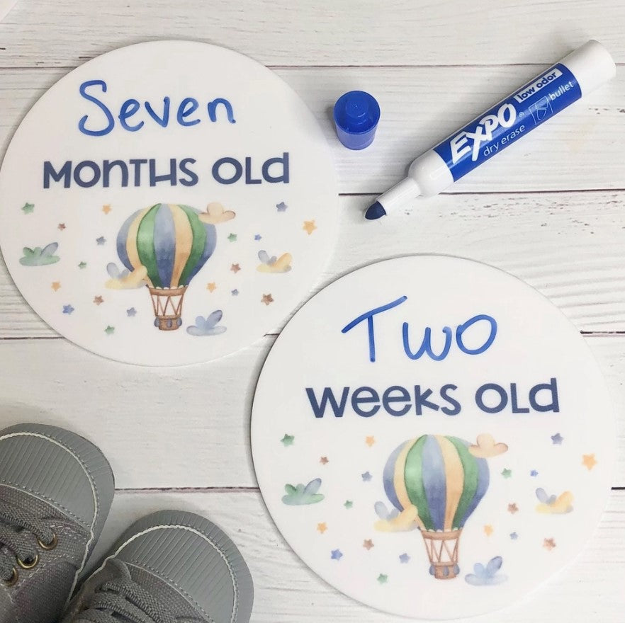 "Inspired Wholesale" - Reusable Acrylic Milestone Disc - Balloon
