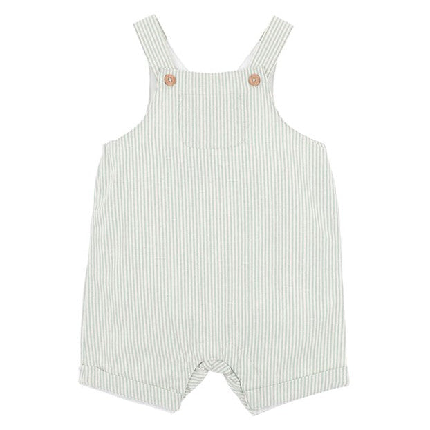 "Bebe" - Roman Green Stripe Overalls