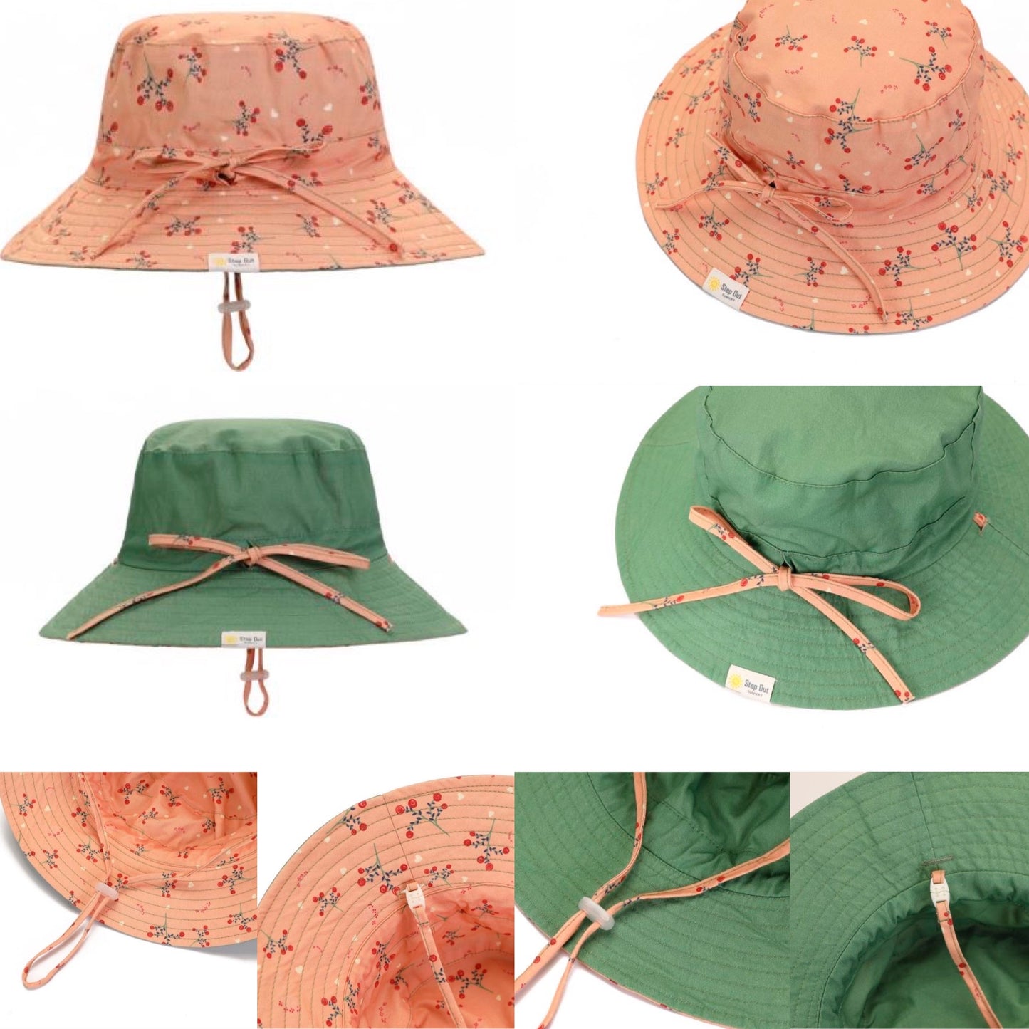 "Step Out Sunhat" - Reversible Sunhat
