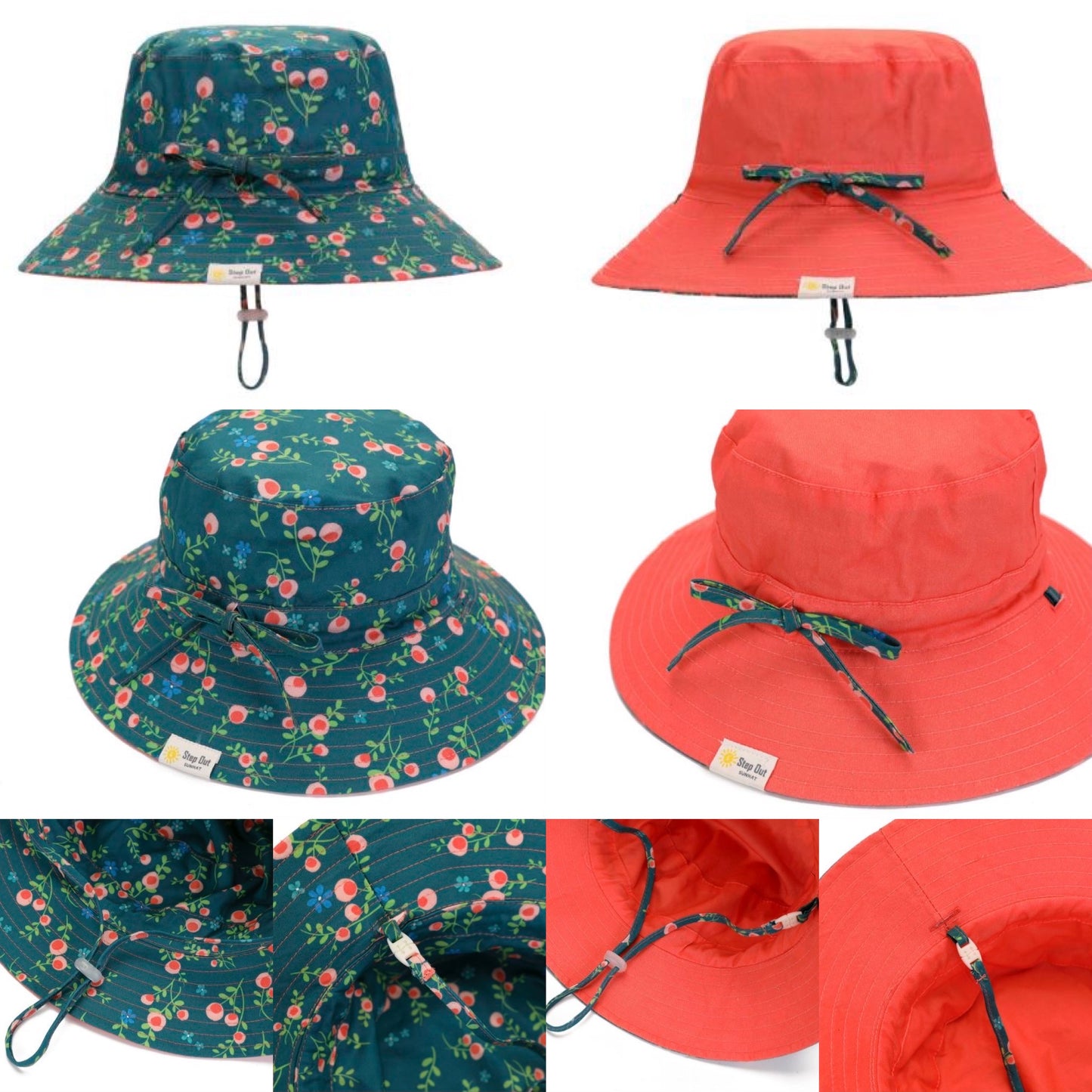 "Step Out Sunhat" - Reversible Sunhat