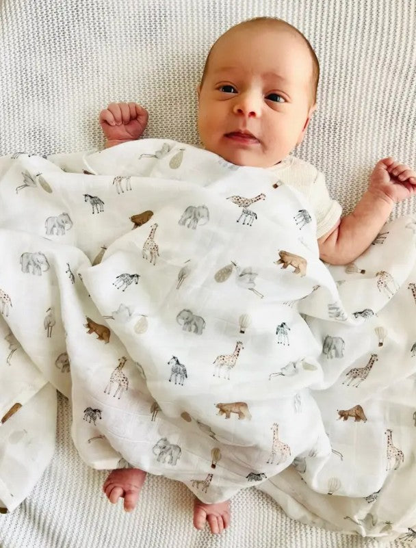 "Mini & Me" - Bamboo Muslin Swaddle