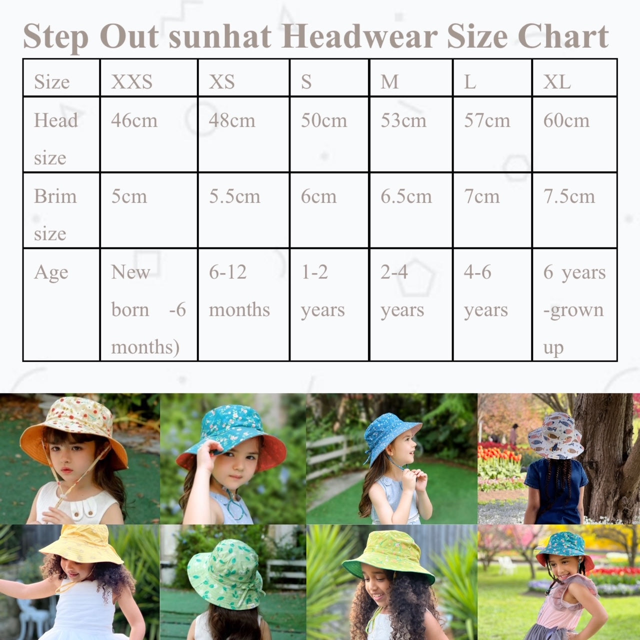 "Step Out Sunhat" - Reversible Sunhat