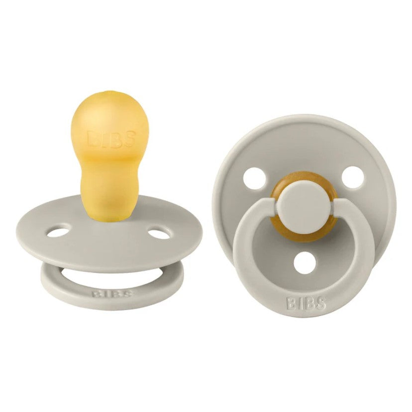 "BIBS" - Colour (Round) Range Pacifiers - Size 3