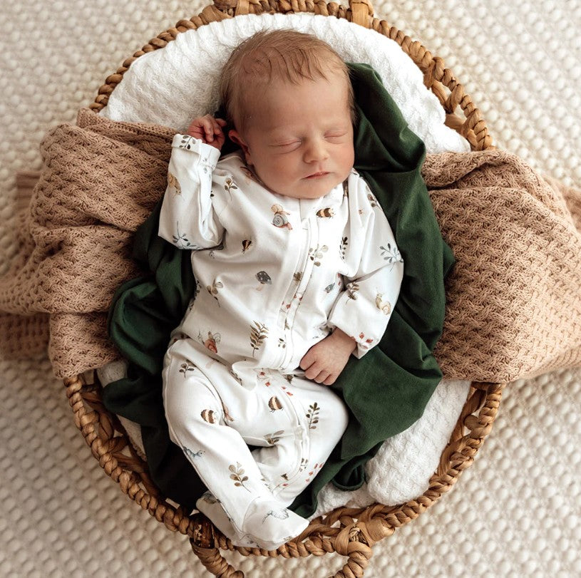 "Snuggle Hunny" - Sleepsuit - Garden Friends