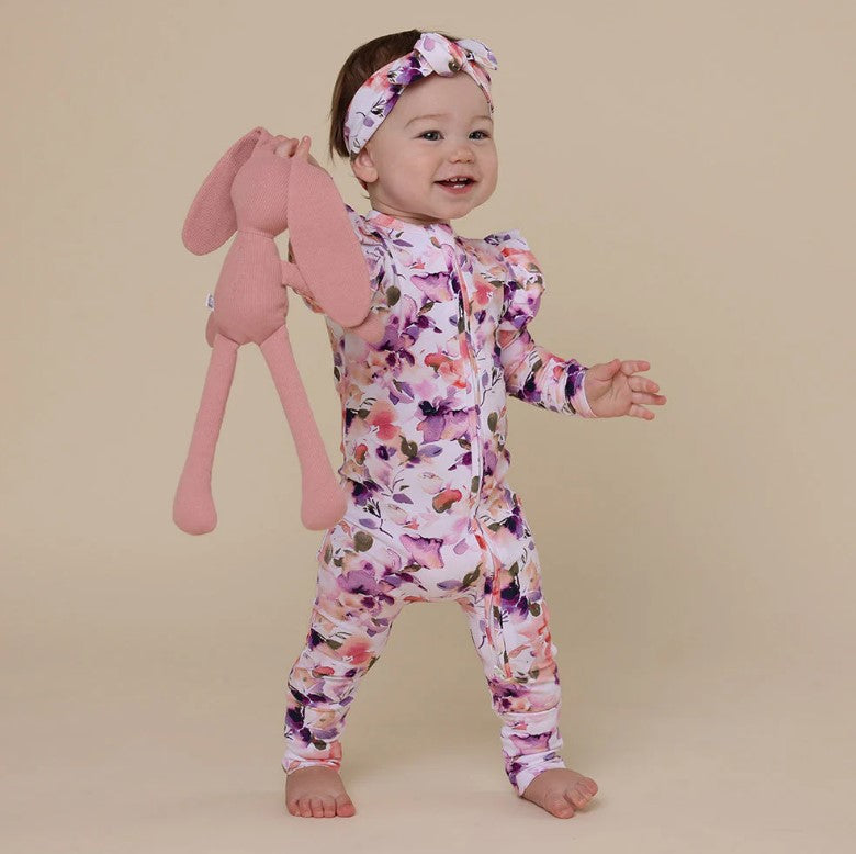 "Snuggle Hunny" - Convertible Snugglesuit - Blushing Beauty