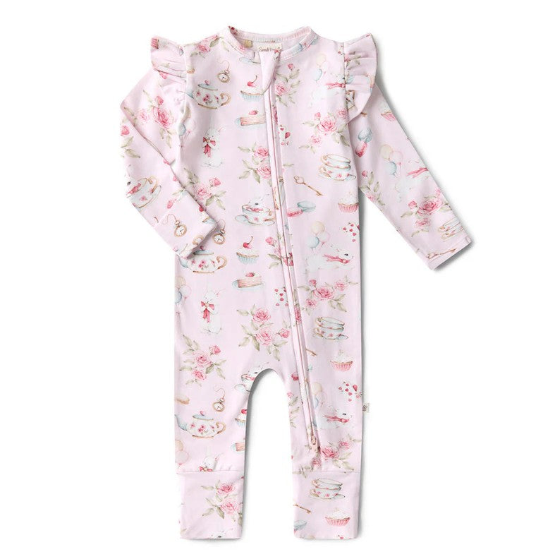 "Snuggle Hunny" - Convertible Snugglesuit - Alice's Tea Party