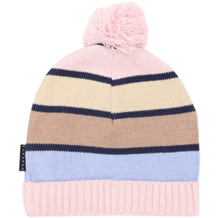 "Korango" - Striped Beanie - Blue